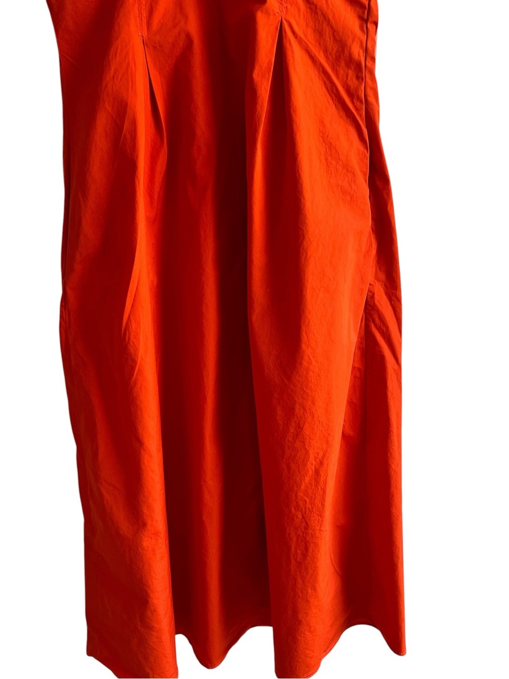 Aspesi bright orange cotton fit & flare midi dress size S excellent condition - Picture 8 of 16